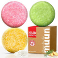 Skiennix Ginger Rosemary & Rice Water Shampoo Bar Pack of 3 - Promotes Hair Growth & Thickening | Sulfate-Free, pH Balanced for All Hair Types
