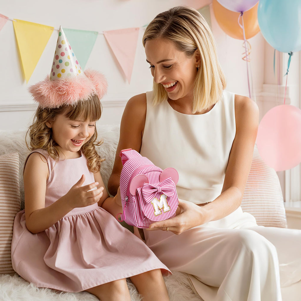 QLOVEA Birthday Gifts for Girls Kids Sling Bag Purse for Toddler, Pink A