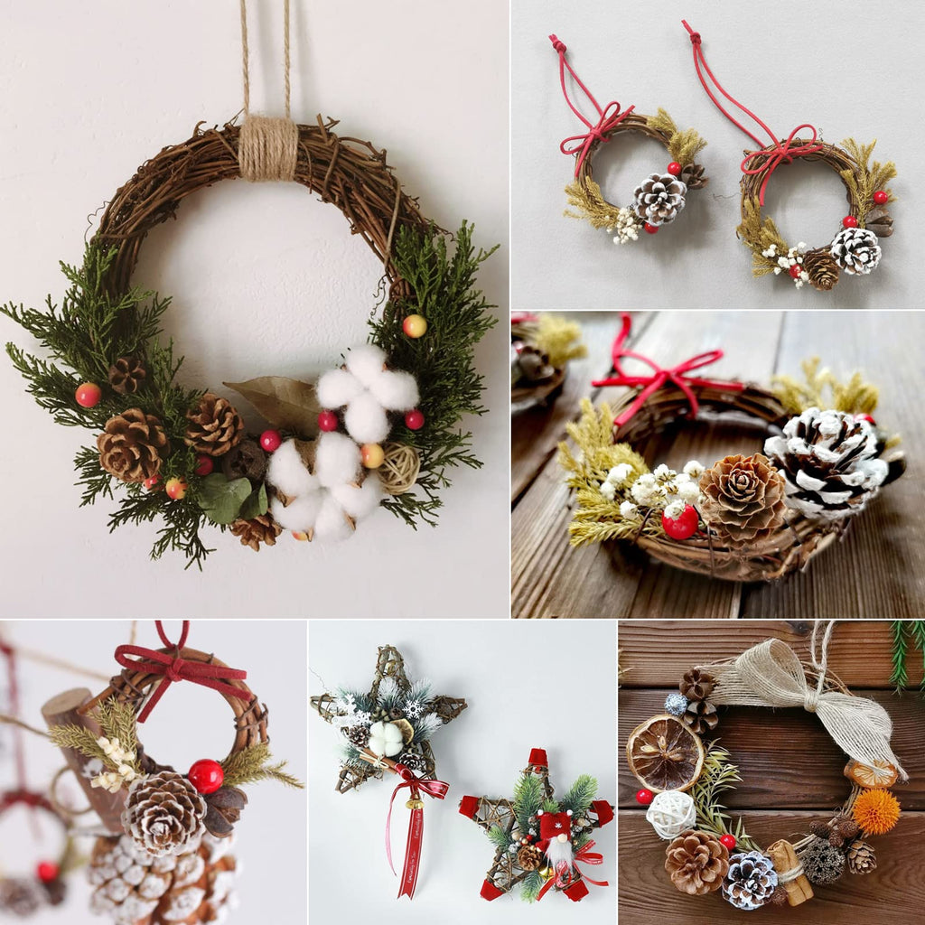 Twig Garland: 15.7ft Natural Grapevine Spring Wreaths for Front Door, Backdrop Hanging Vine for DIY Crafts Christmas Easter Valentines Day Wedding Party Home Decor