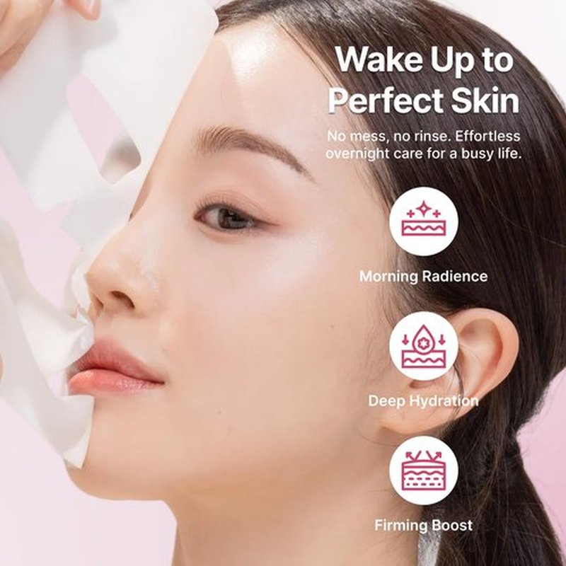 SEONGLOW Collagen Hydration Mask, 100-Dalton Ultra-Low Molecular Collagen & Peptide Complex, Deep Hydration, Elasticity & Pore Care, 34g / 1.19 oz (1 Sheet) x 4ea