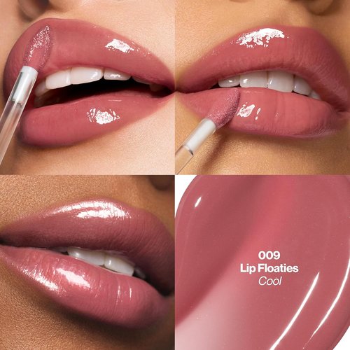 REVLON PhotoReady Plumping Gloss Serum - Hydrating, Non-Sticky & High Shine Finish | 009 Lip Floaties, 0.25 fl oz