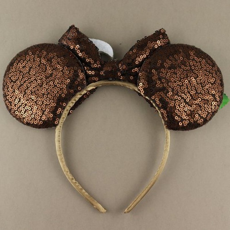 LIHELEI Maui Mouse Ears Headband, Moana Ear Headbands for Women Birthday Party, Costume Headwear Hair Accessorie -Brown