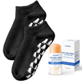 Silicone Moisturizing Socks with 60% Urea Cream- 2 in 1 Gel Socks & Urea Foot Cream for Dry Feet, Foot Care Moisturizing Socks for Dry Cracked Feet Women