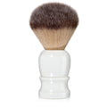 Mr. Fine Shaving Brush, Outperforms Badger Hair, Ultra-Soft Synthetic Angel Hair Bristles for Men's Wet Shaving, Builds Rich Lather, Comfortable Handle, Black