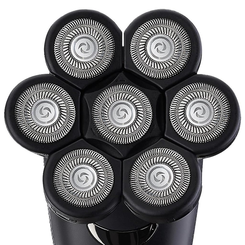 Bald Head Shaver Replacement Blades for Head Shaver, Premium 7 Blades Shaver Replacement Heads for Universal Head Shavers and Freedom Bald Men Grooming, 3 Cleaning Brush, 3 Pack