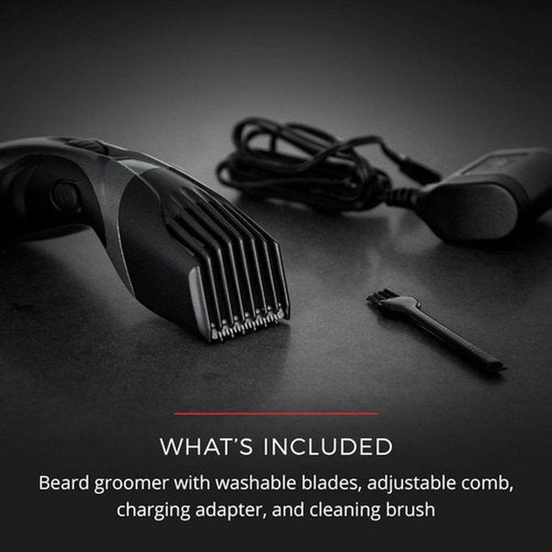 Remington Barba Beard Trimmer - Cordless Groomer with Ceramic Blades, 9 Length Settings & Rechargeable Battery