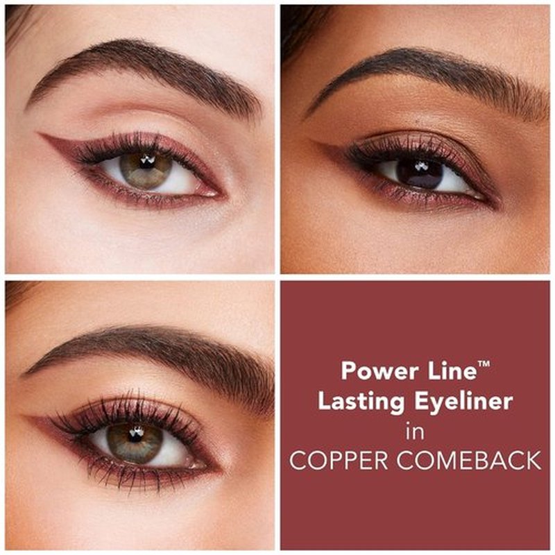 BUXOM Power Line Eyeliner - Creamy Waterproof Retractable Liner with Bladed Tip & Built-In Brush