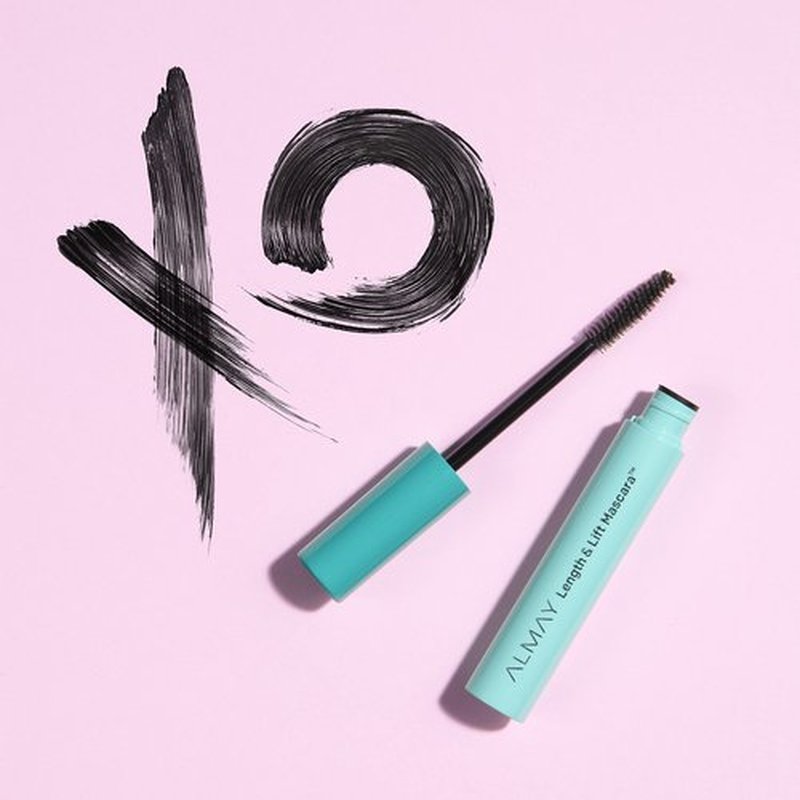 Almay Lenghthening Mascara,Volume & Lift, Eye Makeup, Hypoallergenic and-Fragrance Free, 020 Black Noir, 0.24 Fl Oz (Pack of 2)