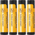 Savannah Bee Company Natural Tupelo Honey Lip Balm - Moisturizing Beeswax Formula, 0.15 oz (Pack of 4)