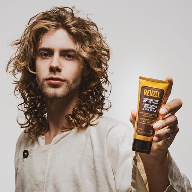 Reuzel Grooming Tonic - Light Hold Curl Texture Cream with Natural Shine & Heat Protection | 3.38oz