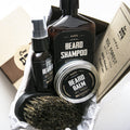 Big Forest Beard Treatment Kit - Shampoo 9 oz, Oil 1 oz, Balm 2 oz, Brush - Wood Scent - 100% Natural and Organic Growth Care Products in Premium Gift Box