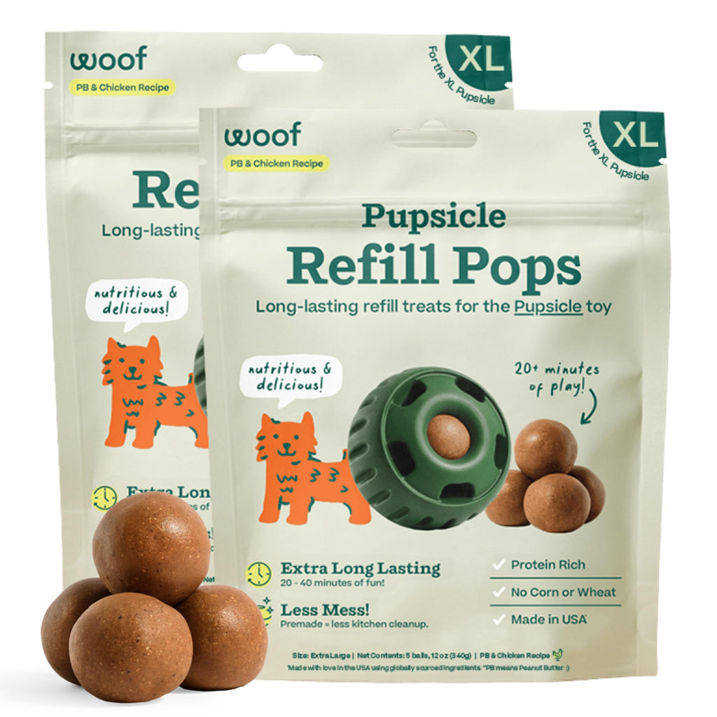 WOOF Pupsicle Chicken Refill Pops Dog Treats, XL, 5 Count, 2 Pack