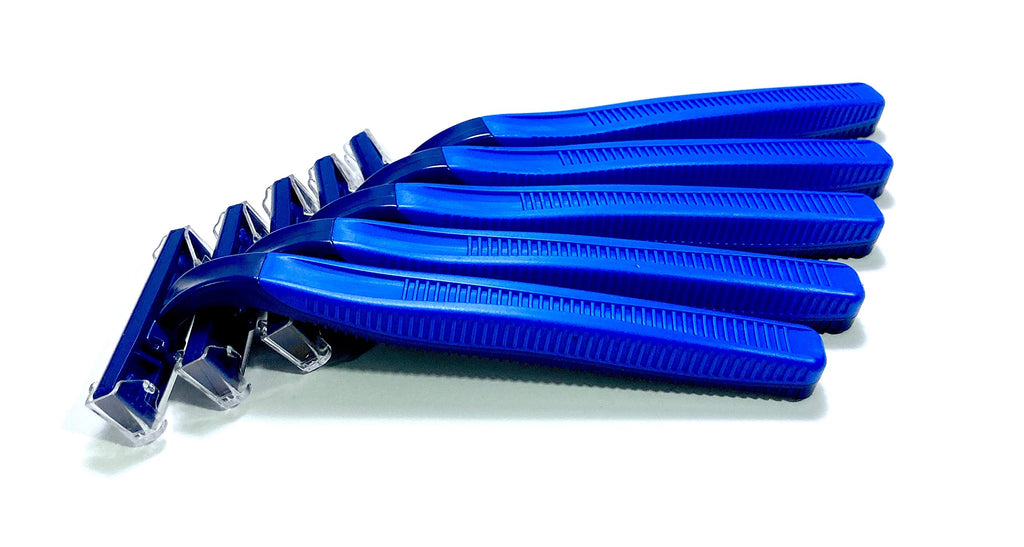 100 Premium Twin Blade Disposable Razors in Bulk - Medical Professional or Home Use