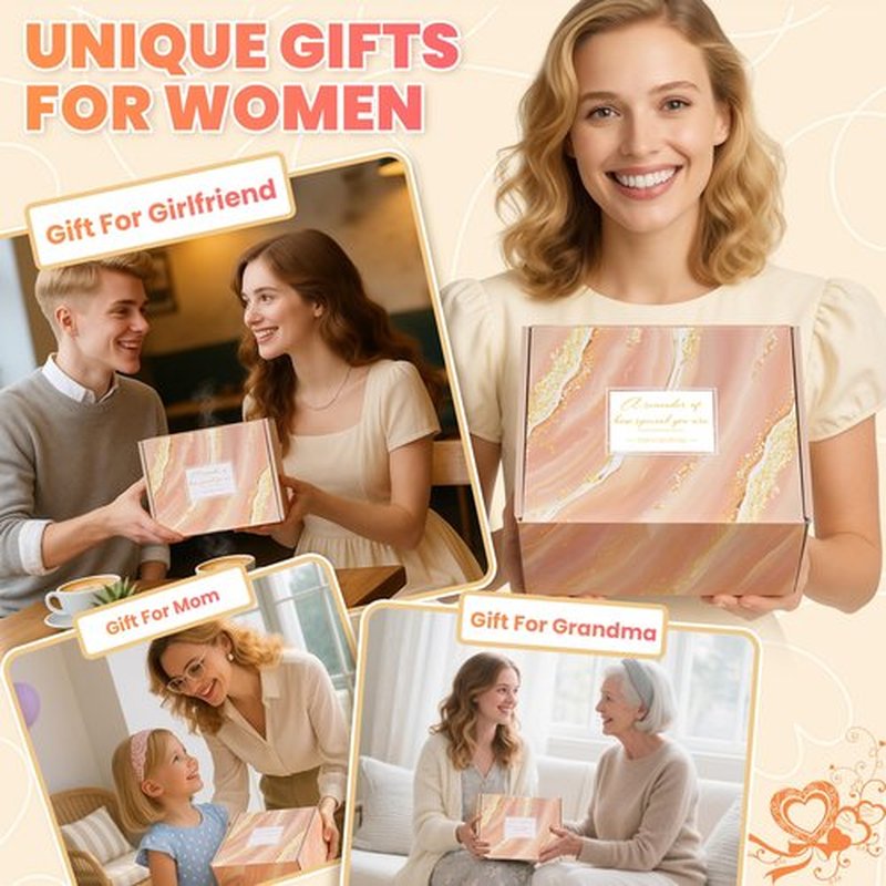 Mothers Day Gifts for Mom Wife Grandma Daughter Friends Sister, Happy Birthday Gifts for Women Mom Her Friend Sister Wife Grandma, Self Care Gift Get Well Relaxing Spa Gift Basket Set