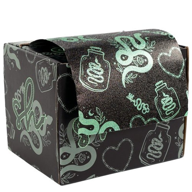 Simply Hair Hair Foil Roll – 100m Embossed Medium Weight Roll with Built-In Cutter – Custom Length Foil for Hair Dye, Highlights & Balayage - No-Slip Grip - 12.7cm - Serpent