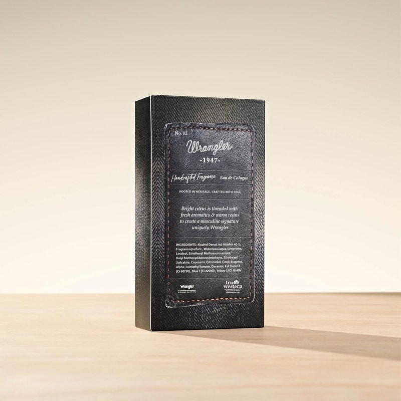 Wrangler 1947 Cologne for Men - Fresh Cedarwood & Amber Fragrance | 2.5oz Masculine Scent