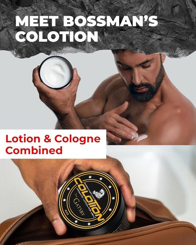 Bossman Colotion - 2-in-1 Body Lotion & Cologne for Men - Hydrating, Long-Lasting Moisturizer - Royal Oud Scent