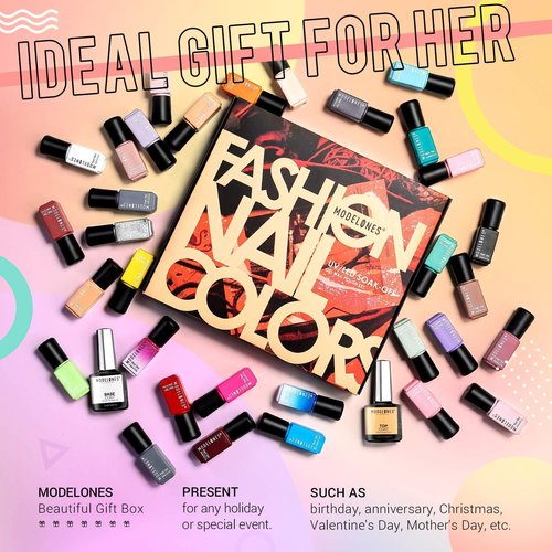 modelones Nail Strengthener and Growth Scented Nail Polish Set Gel Nail Repair for Damaged Nails Hardener Extra Strong and Growth 3-in-1 Repair Mode Gifts for Women 13.5ml 0.46 Fl Oz