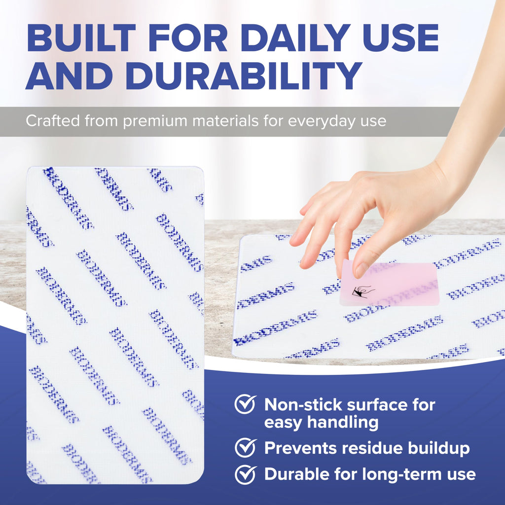 Epiderm Drying Rack - Extends the Life of Silicone Scar Sheets - Promotes Quick & Hygienic Drying & Proper Storage - Prevents Sticking, Durable & Non-Adhesive - Fits Most Silicone Sheeting - 6"x13"