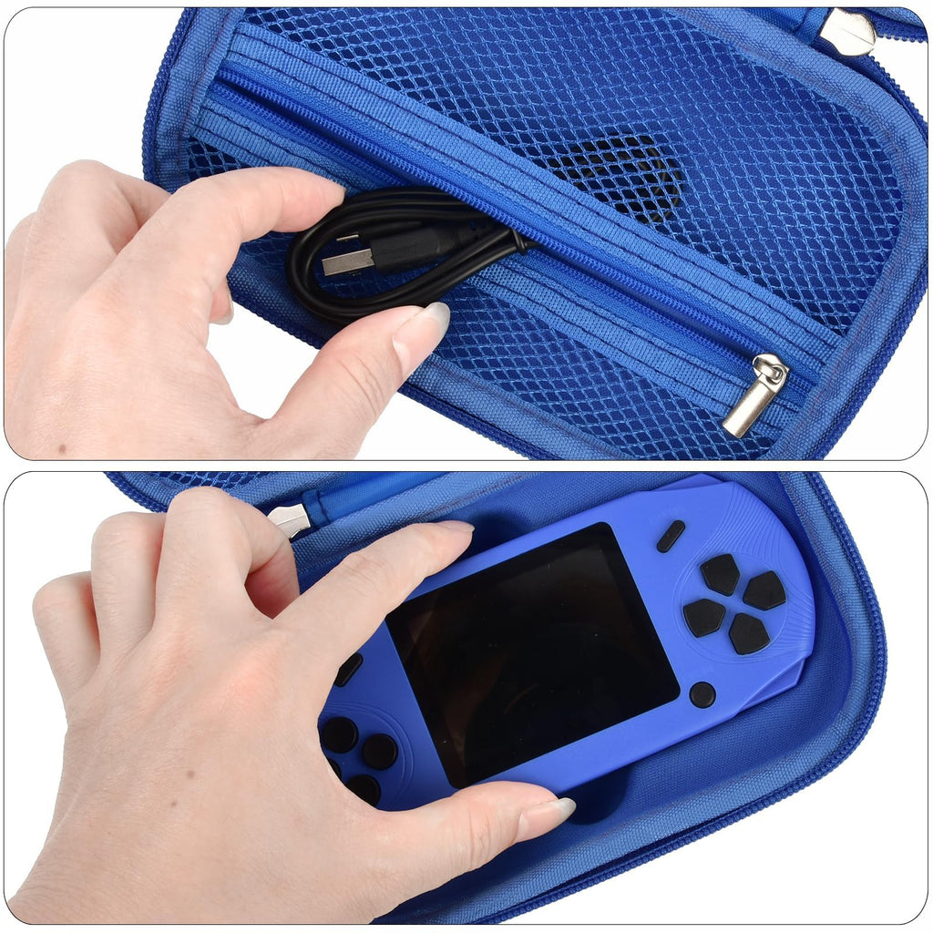 casmilee Travel Carrying Case Compatible with Beijue/for WELLST·G 16 Bit Handheld Games, Kids Video Games Storage Holder, Portable Electronic Game Player Organizer for Console Accessories - Box Only