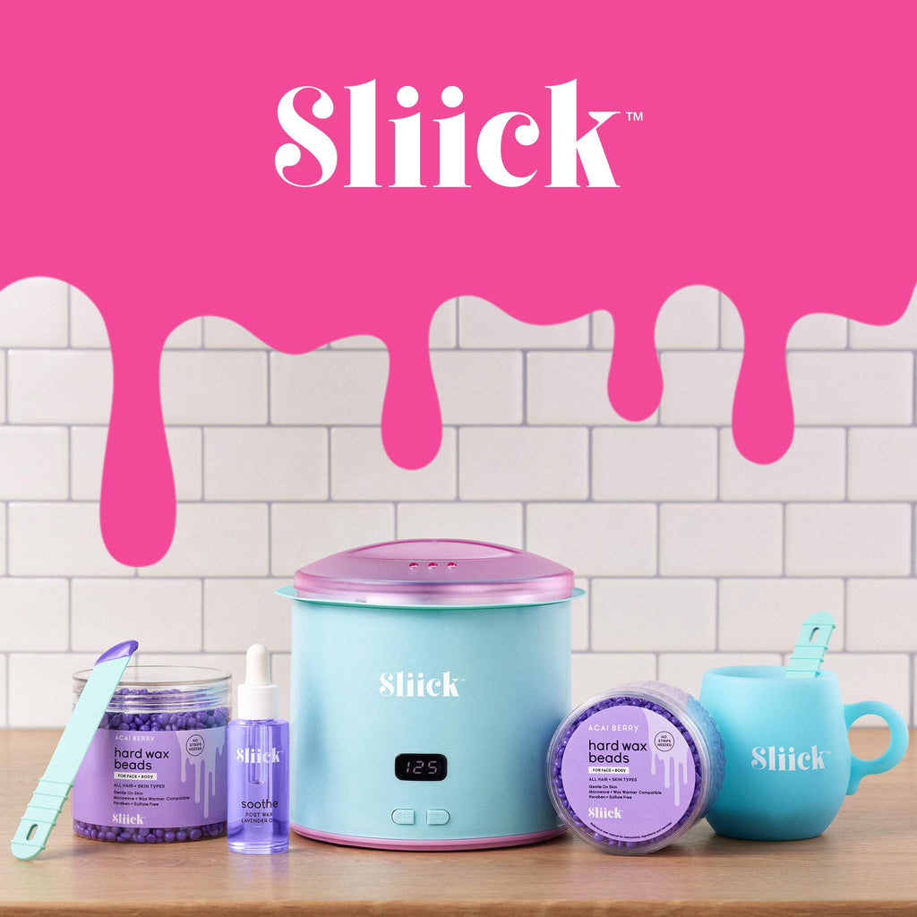Sliick Hard Wax Beads for Hair Removal, Dragon Fruit - Stripless Wax Beads for Face, Body, & Sensitive Skin, 8 oz