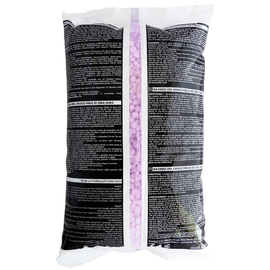Waxness Spa Choice Purple Jasmine Demi Creamy No Rosin Waxing Kit with 2.2 Lb / 1 Kg Wax Bag