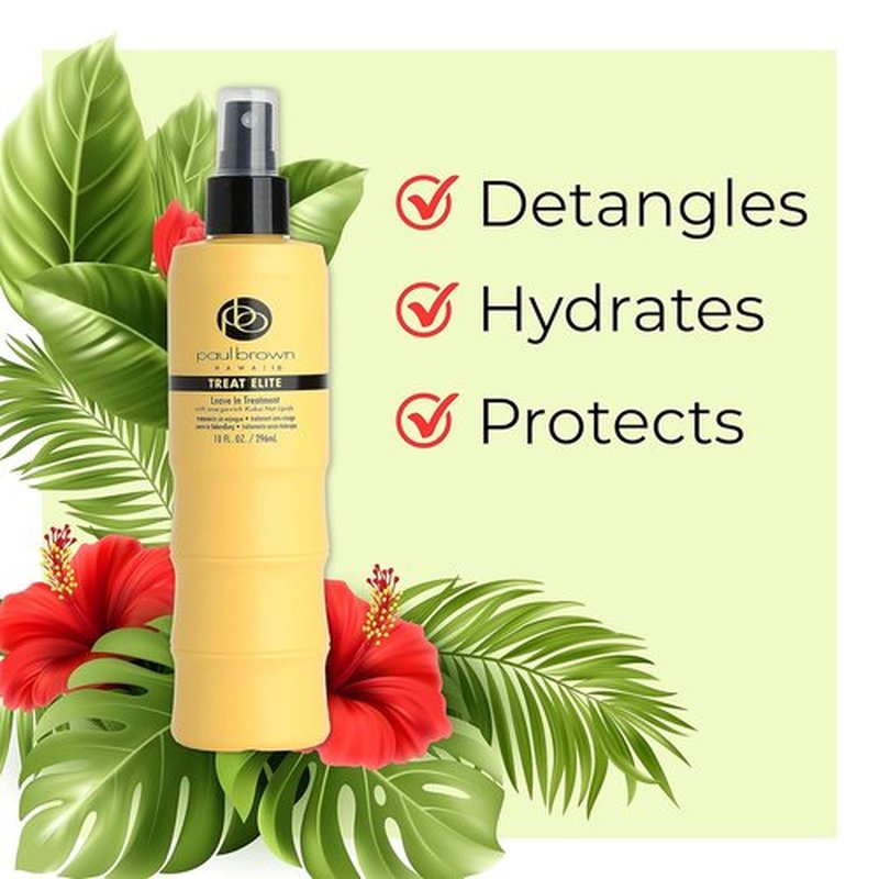 Paul Brown Hawaii Leave-In Keratin Spray - Elite Treatment for Smooth, Healthy Hair (10 oz.)