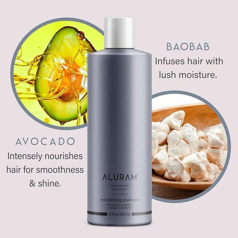 ALURAM Coconut Water Shampoo - Hydrating Formula for Medium to Coarse Hair | 12 Fl Oz