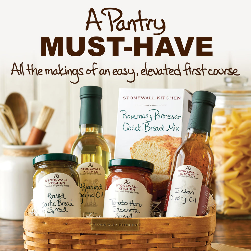 Stonewall Kitchen, Antipasto 5-Piece Gift Set with Reusable Basket for Graduation and Father's Day
