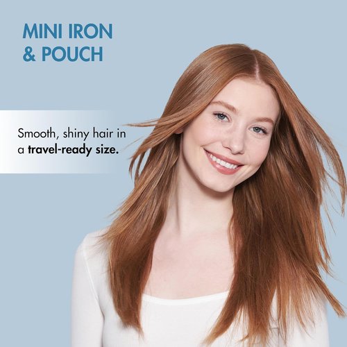 BaBylissPRO Nano Titanium Mini Flat Iron - Perfect for Travel & Quick Touch-Ups | ½” Size
