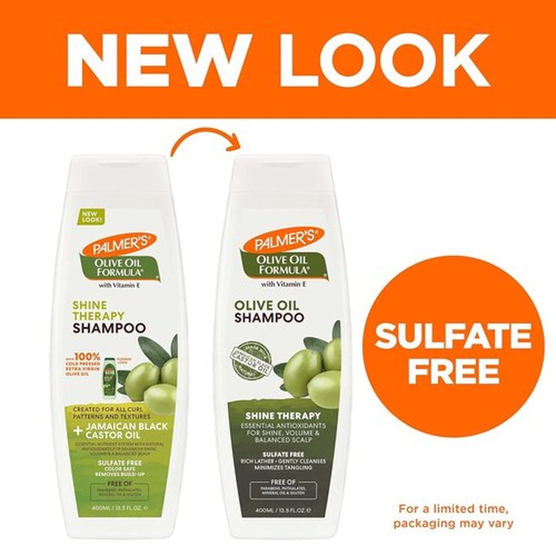 Palmer's Olive Oil Formula Shine Therapy Shampoo - Nourishing & Moisturizing | 13.5 Oz (Pack of 2)
