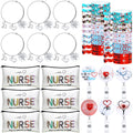 Pajean 38 Pcs Cna Week Gifts 2026 Bulk for Certified Nursing Assistant, Appreciation Gifts Set for Women Include Nurse Makeup Bags, Retractable Badge Reels, Hair Ties, Bracelets for Cna Emt Graduation