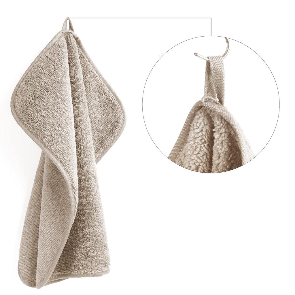 Polyte Premium Lint Free Microfiber Washcloth Face Towel, 13 x 13 in, Set of 6