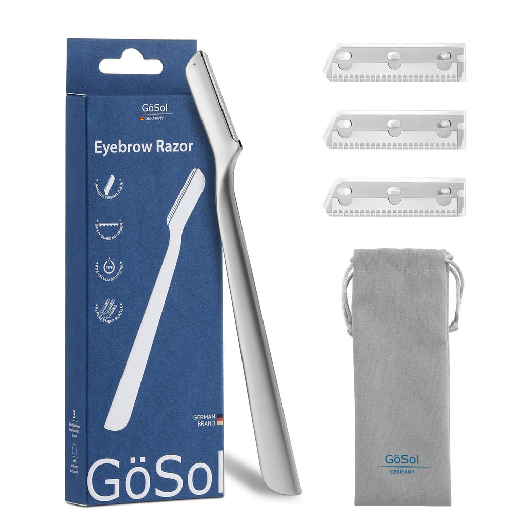 GöSol Professional Metal Dermaplaning Razors W/Extra 3 Refills
