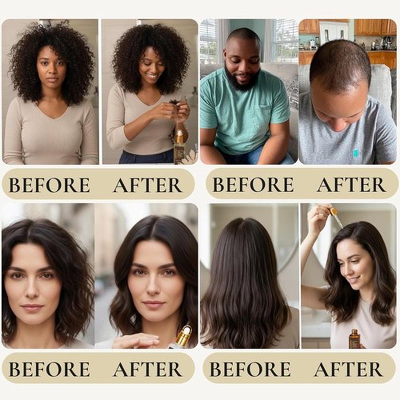 Revatology Botanical Hair & Scalp Serum - Daily Leave-In Treatment for Hair Growth & Thinning Hair | 12 Oils & 18 Herbal Extracts