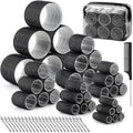 Skiennix Hair Rollers - 62 Pcs Self-Grip Curlers for Long, Medium & Short Hair | Includes Clips & Storage Bag