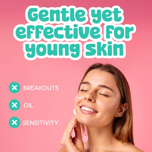 BeYoutiful ChillOut Gentle Acne Cleansing Face Wipes with Salicylic Acid for Teens and Kids, Easter Basket Stuffers, 60 Facial Pads, Vegan, Easter Gifts for Kids