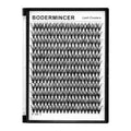 Bodermincer Black Cluster Lashes 240pcs 20D/40D DIY Eyelash Extension D Curl Long Individual Lashes Mixed Tray Faux Mink Lash Clusters Extensions 8-22mm (20D-11mm)