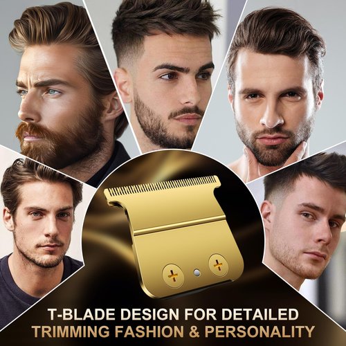 Replacement Hair Trimmer Blades Compatible with BaByliss FX787, FX799, FX726, FX729, FX707Z, DLC 2.0 Standard & Fine, Tooth T-Blades for Precision Hair Trimmers, Long-Lasting Barber Trimmer Blades