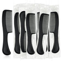 Bulk Hair Combs, Combs Individually Wrapped, Hair Combs in Bulk for Women, Kids, Hotel, Airbnb, Shelter, Homeless, Charity, and Church (Black) (5.9 inches, 100, Count)