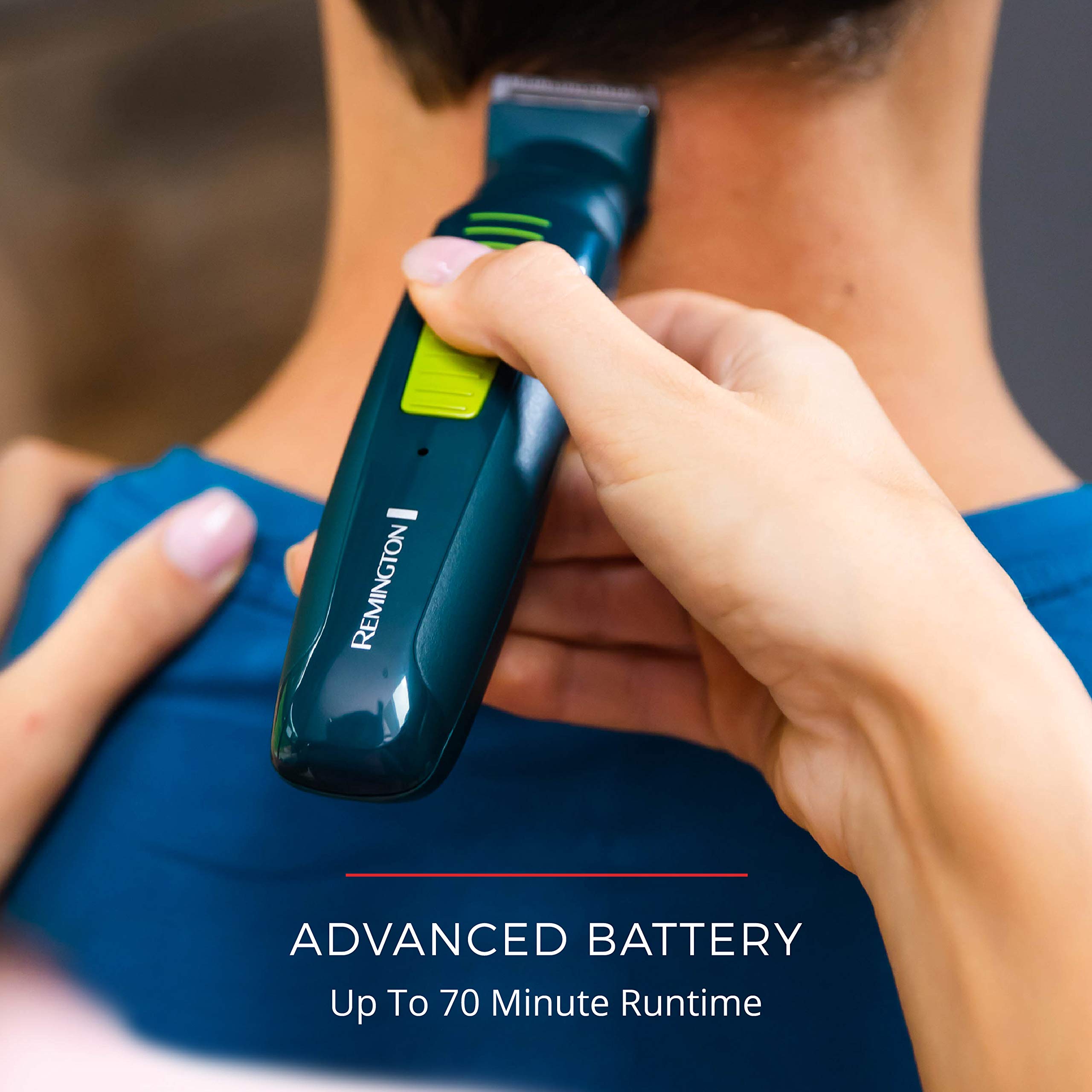 Remington Ultrastyle Total Grooming Kit, Rechargeable, Teal and Green