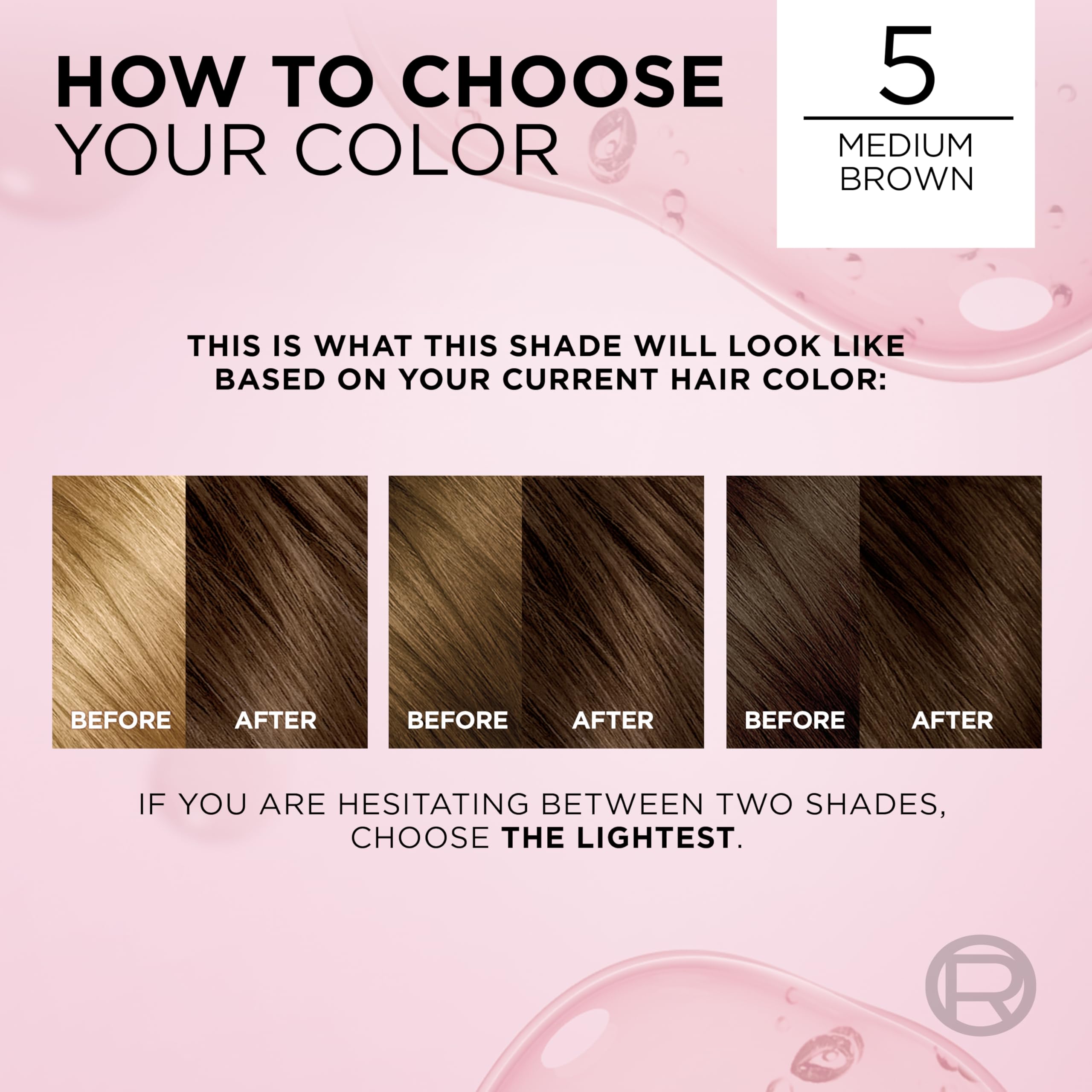 L'Oreal Paris Excellence Crème Permanent Hair Dye, Triple Care Hair Color with Hyaluronic Acid for 100% Gray Coverage, 5 Medium Brown, 1 Kit (Packaging May Vary)
