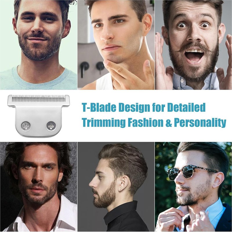 Wahl T-Blade Replacement Blades - Detachable Design for Wahl Trimmers | 1 Pack Compatibility