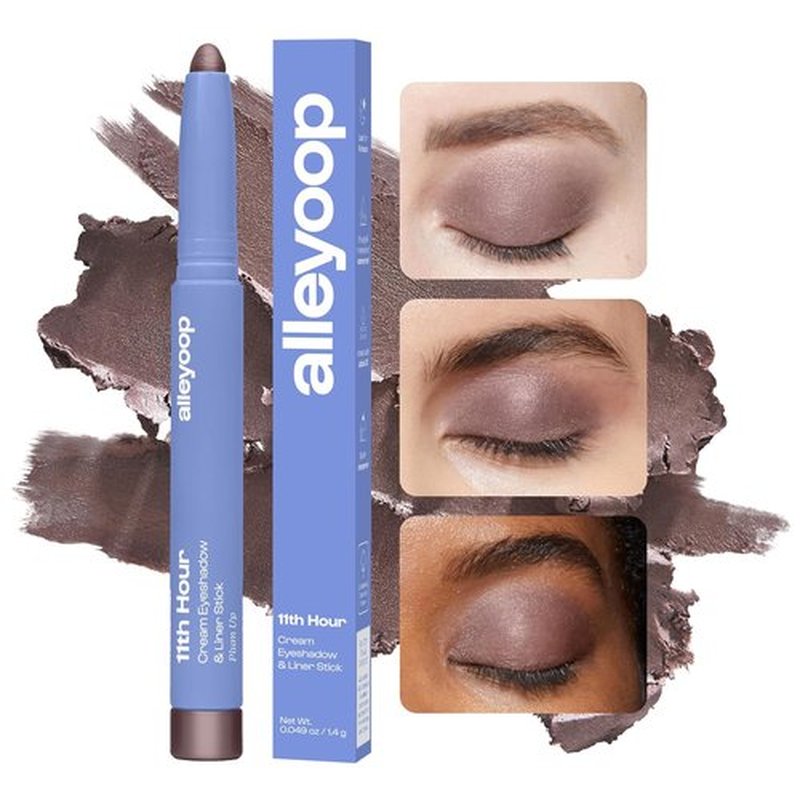 ALLEYOOP 11th Hour Waterproof Cream Eyeshadow Stick - Long-Lasting Smudge-Proof Eye Shadow & Eyeliner, Smoky Amethyst Shimmer