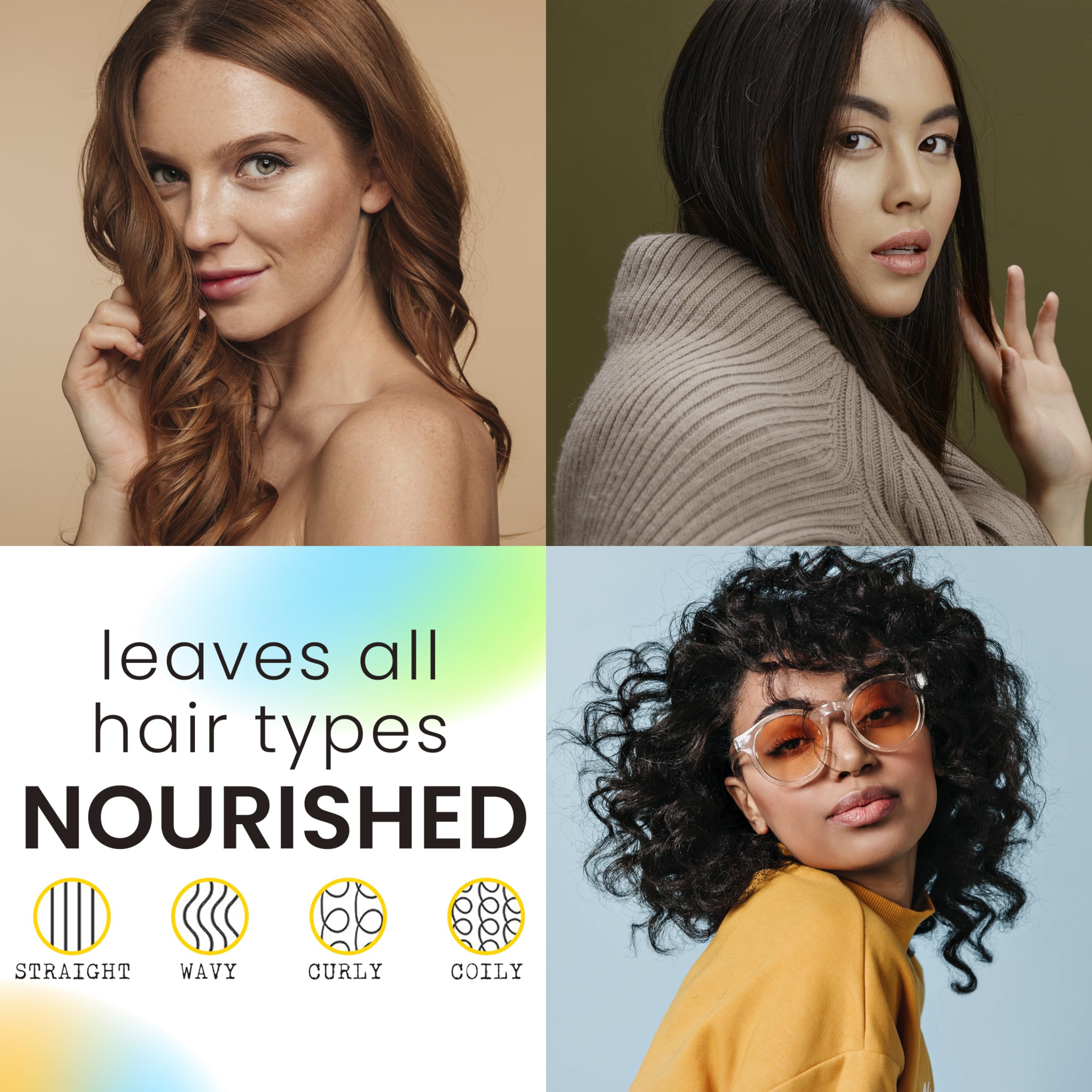 Ghost Hair Oil for Damaged, Curly Hair - Weightless Smoothing Oil with UV/Heat Protection, Frizz Control, Mega Shine, and Split End Repair