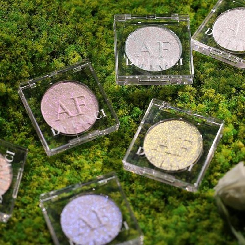Regine Switzerland Highlighter Makeup Palette - Long-Lasting Formula for Sheer Glow | Translucent Pink & Silver Shimmer