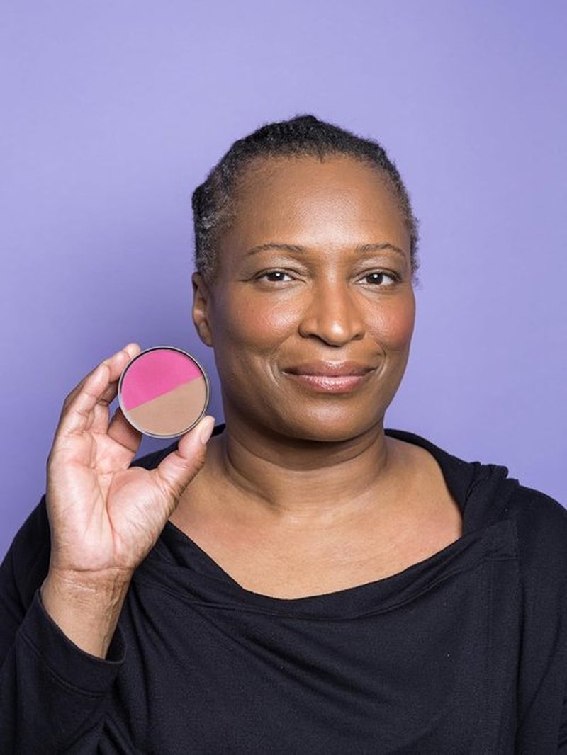 Cheekbone Balance Deep Blush/Bronzer - Talc-Free Multi-Use Compact with Soft-Matte Finish | 0.38 oz Vegan & Cruelty-Free