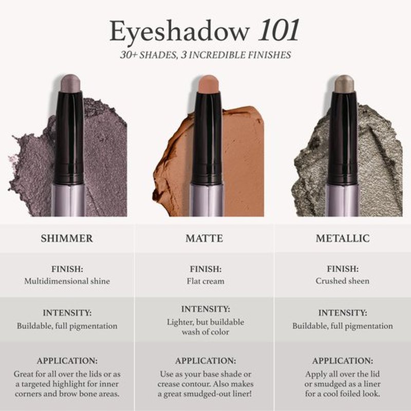 Julep Eyeshadow 101 Crème-to-Powder Waterproof Eyeshadow Stick Duo – Long-Lasting, Crease-Proof, Easy Apply with Built-in Smudger - Champagne Shimmer and Pearl Shimmer