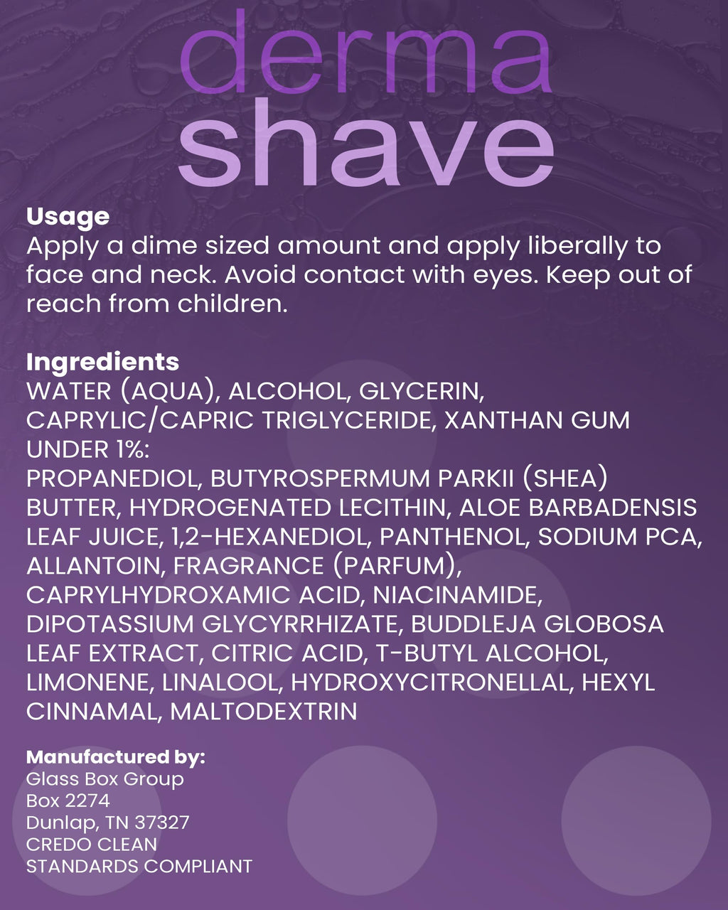 DermaShave - After Shave Lotion for Men - Great for Sensitive Skin - Liposomal Aftershave - No Greasy Feel, Clean Antiseptic Formula