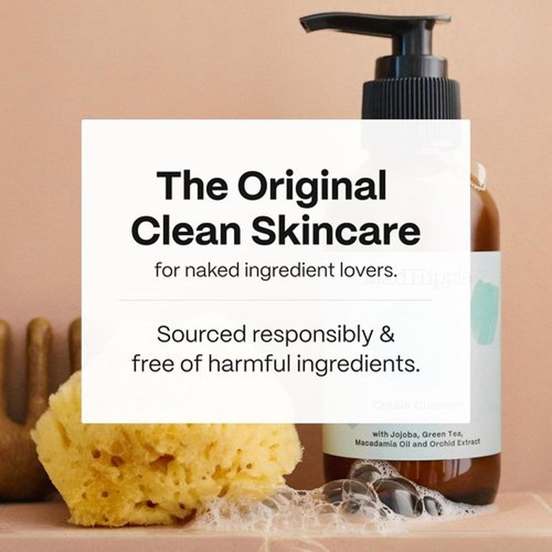 Mad Hippie Cream Cleanser - Gentle Hydrating Formula with Hyaluronic Acid & Jojoba Oil, 4 Oz